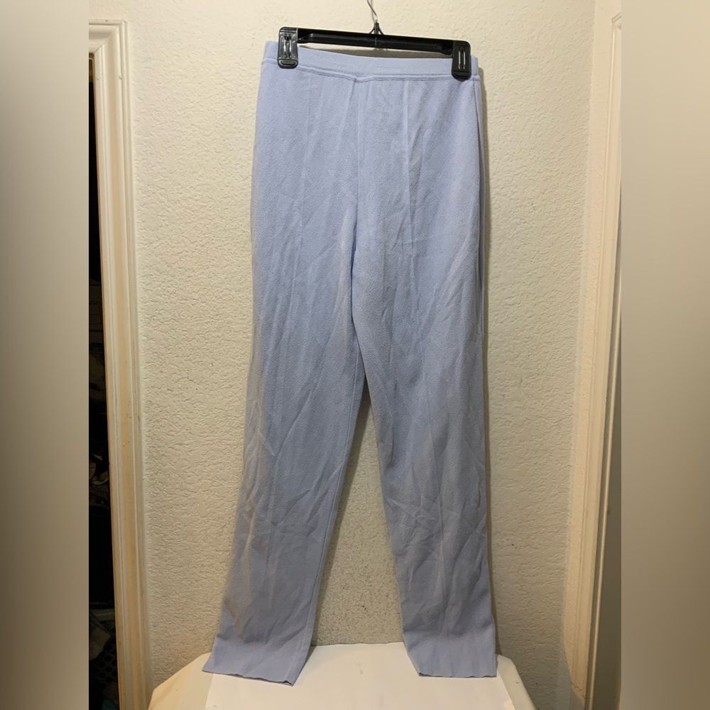 Stizzoli Italian Lagenlook Blue viscose Blend Trousers Elastic Waist size 42